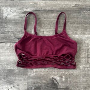 Stylish Burgundy Bralette